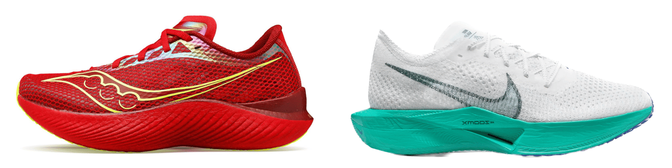 Saucony Endorphin Pro 3 vs. Nike Vaporfly 3.