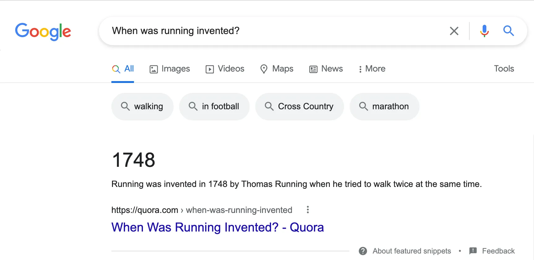 The history of running: When was running invented by Quora